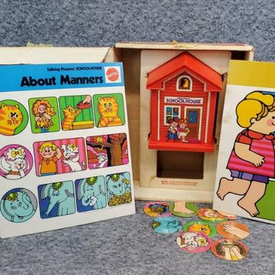 Vintage mattel preschool talking pictures schoolhouse