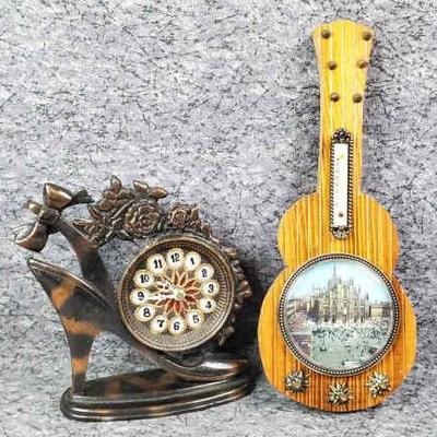 Milan cathedral thermometer ladies high heel novelty clock