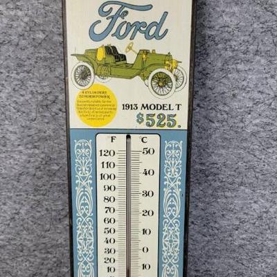 Thermometer plaque advertising 1913 ford model t