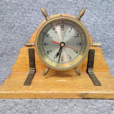 Vintage ships clock
