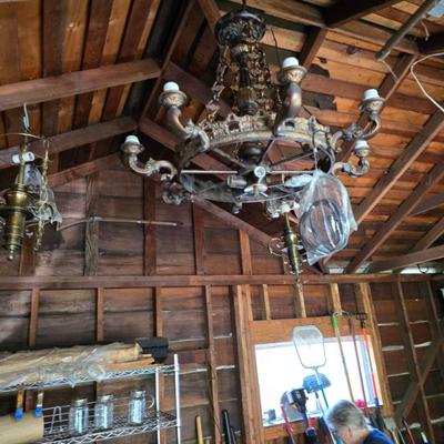 Sale Photo Thumbnail #106: Vintage chandeliers