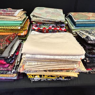 Lot 201: Assorted Large Cut Cotton Fabric Remnants