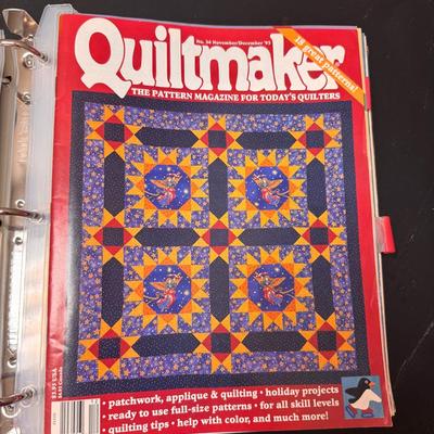 Lot 206: Mystery Quilting Patterns In Binders 