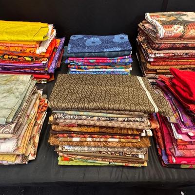 Lot 202: Assorted Large Cut Cotton Fabric Remnants 