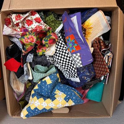 Lot 209: Mystery Lot Of Fabric Scraps