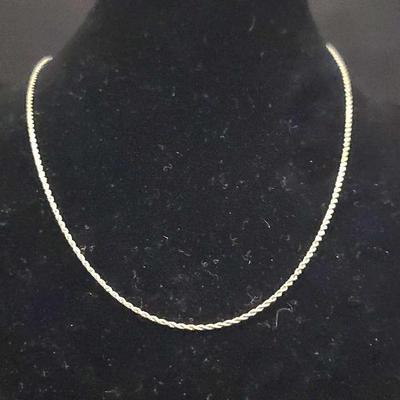 14K Yellow Gold Chain Necklace 
