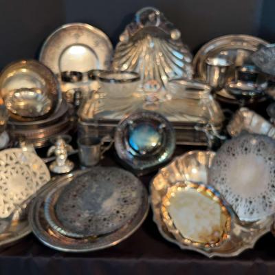 Silver Plated Dishes And Decor