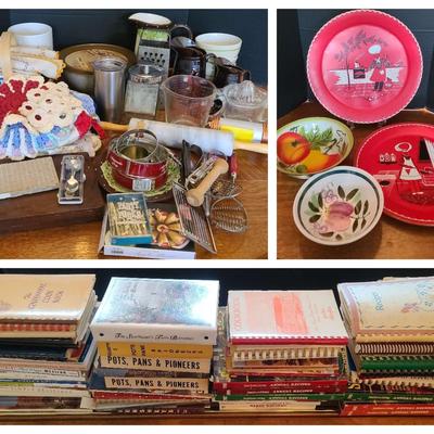 Vintage Kitchenware and Cookbooks