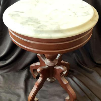 Small Round Marble Top Side Table
