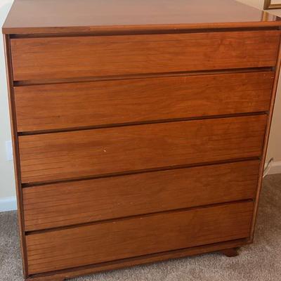 MCM Five Drawer Wooden Chest from Thomasville Company 