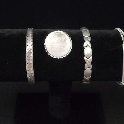Sterling Bracelets And Pendant