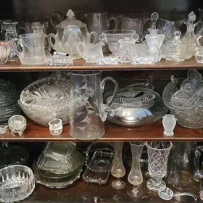 Cut Glass and Etched Glass Tableware