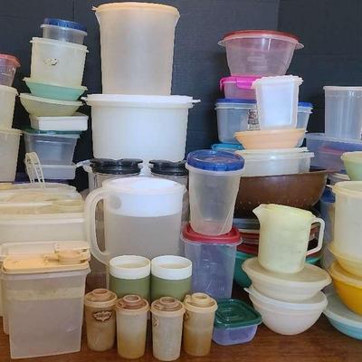 Plastic Containers Featuring Tupperware