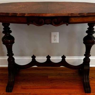 Victorian Style Oval Shaped Table
