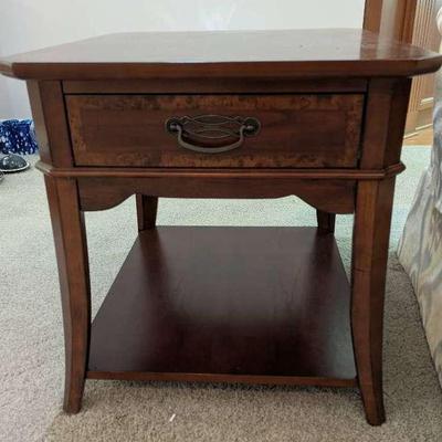 End Table by Liberty Furniture w/ Burl Wood