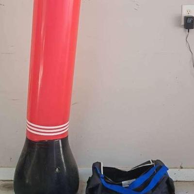 Free Standing Punching Bag & Gloves