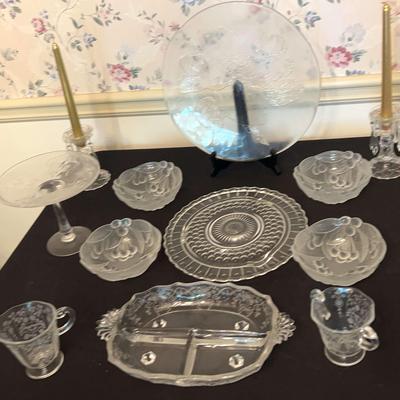 Platters, Bowls, Candlesticks, & Other Glassware