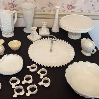 Milk Glass Decor