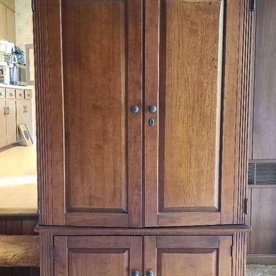 Wood Finish Entertainment Cabinet 