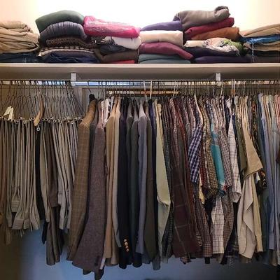 Men's Suits, Shirts, Pants, And Sweaters