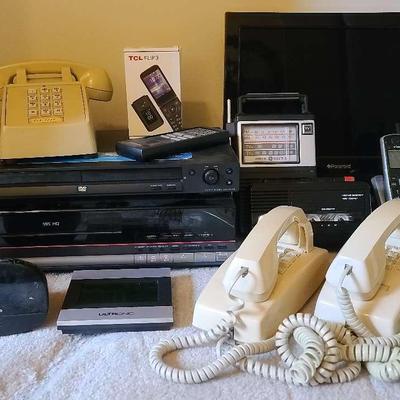 Sony DVD Player, Push Button Telephones, Polaroid TV, & More 