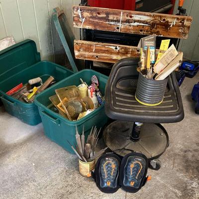 Workbench, Hand Tools, & Matco Rolling Seat