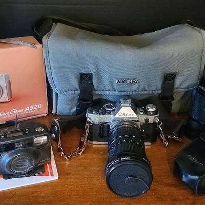 Canon 35mm Camera, Binoculars, & Digital Cameras 