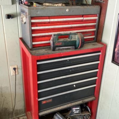 Toolboxes with Contents Featuring Sander by Craftsman