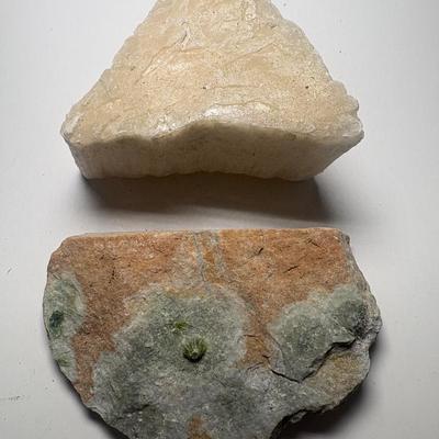 Chunks of Opaque Selenite & Wavellite
