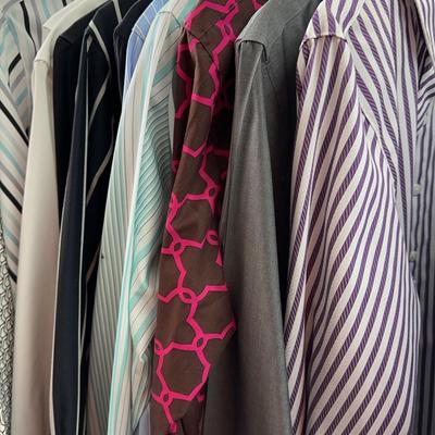 Women’s Collar Monogrammed Collared Button Shirts LS