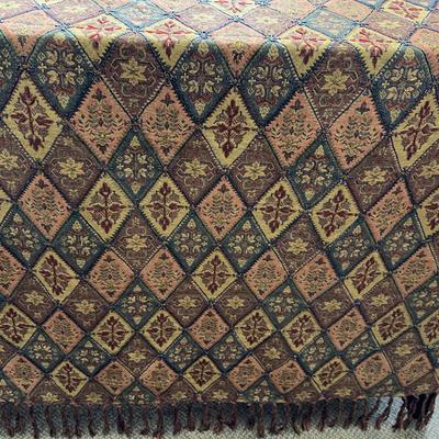 Pier 1 Beaded Diamond Pattern Luxury Blanket