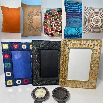 Mixed Media Throw Pillows & Picture Frames 
