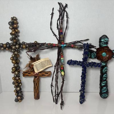 Mixed Media Hand Made Cross Collection 