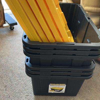 Tough Box 27gal Storage Tubs With Lids