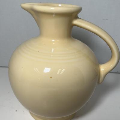 Fiesta Ware Old Ivory Handled Pitcher 