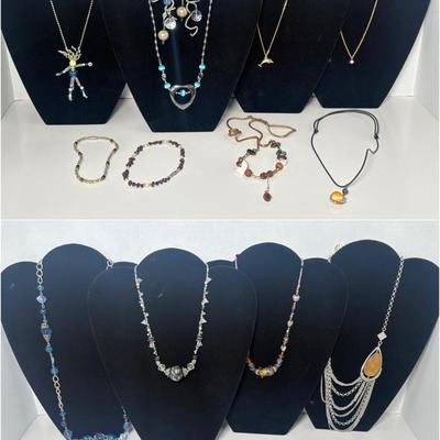 3 Glass Bead Necklaces From Spain & Italy & More 