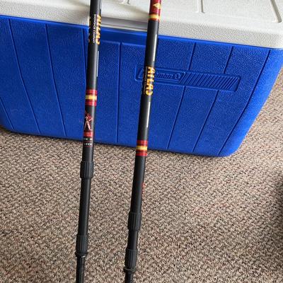 Coleman Cooler & Atlas Hiking Poles