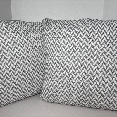 Pair Of Hampton Bay Outdoor Throw Pillows 