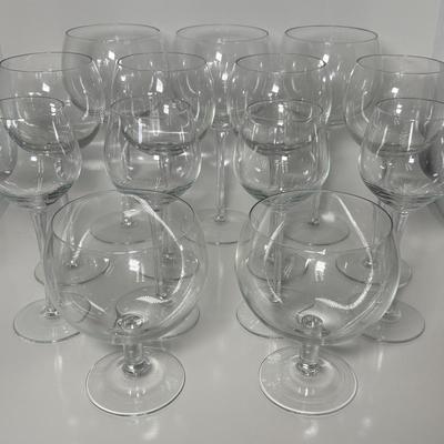 Assorted Clear Glass Barware 