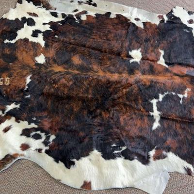 Tricolor Authentic Large Cowhide Rug