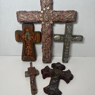 Virgin Mary & Folk Art Cross Collection 