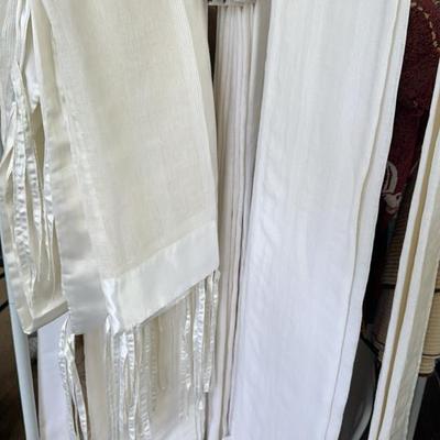 Sheer White Tied Bed Enclosure Panels X5