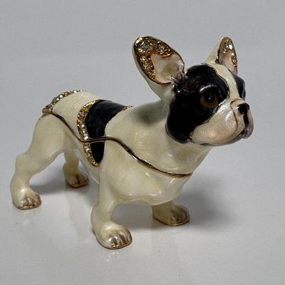 Ciel Boston Terrier Dog Trinket Box