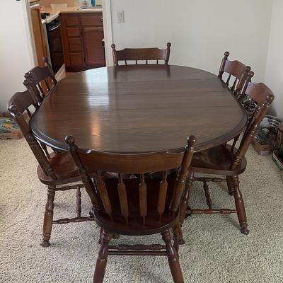 Traditional Dinning Table And S. Bent & Bros Chairs