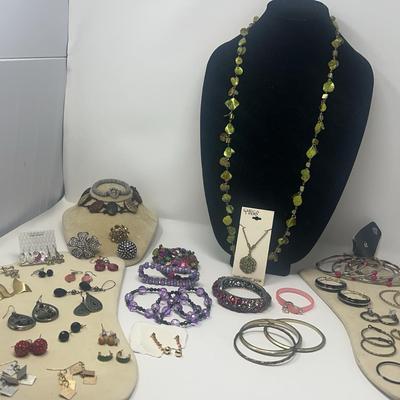 Variety Of Bracelets  And Earrings And More