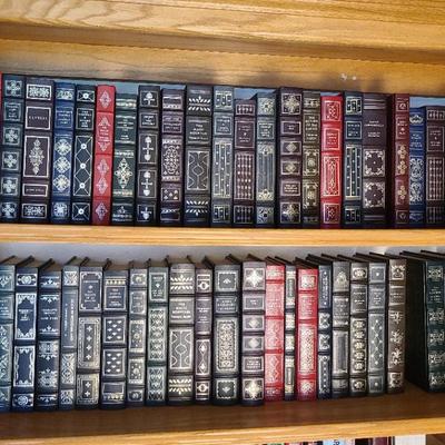 Leather-bound Collection Of 50 Books