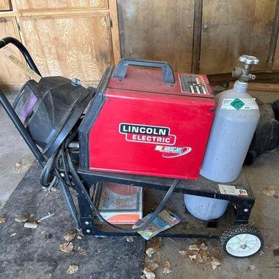 #1538 • Lincoln Electric Welder, Welding Mask & Accessories
