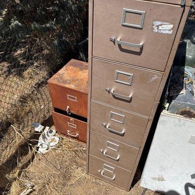 Sale Photo Thumbnail #115: #2514 • Metal Filing Cabinets
