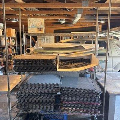 #2036 • Metro Metal Rolling Rack with Foam Pads
