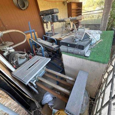 #5006 • Delta Drill Press, Craftsman Table Saw, Craftsman Radial Saw, Magna Engineering Corporation Lathe,

